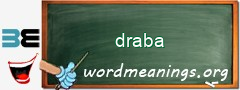 WordMeaning blackboard for draba